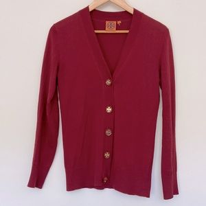 Red Tory Burch cardigan